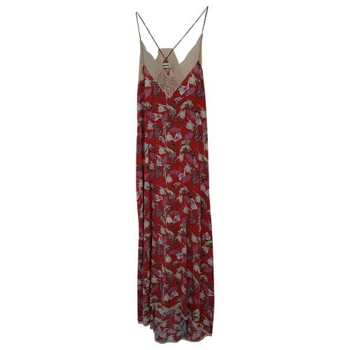 Pre-owned Zadig & Voltaire Silk Dress In Red