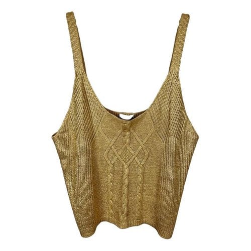 Pre-owned Kika Vargas Blouse In Gold
