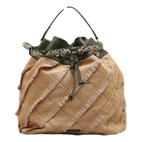 Pre-owned Jimmy Choo Leather Crossbody Bag In Beige