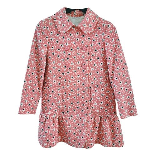 Pre-owned Miu Miu Jacket In Pink