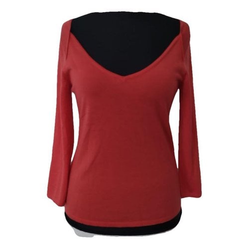 Pre-owned Brioni Wool Jersey Top In Red