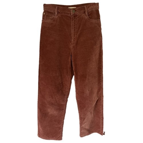 Pre-owned Sessun Velvet Large Pants In Brown