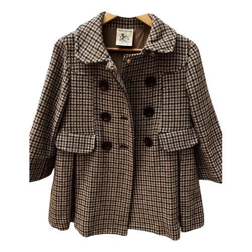 Pre-owned Semicouture Wool Coat In Brown