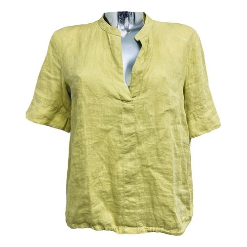 Pre-owned Marc O'polo Linen Blouse In Yellow