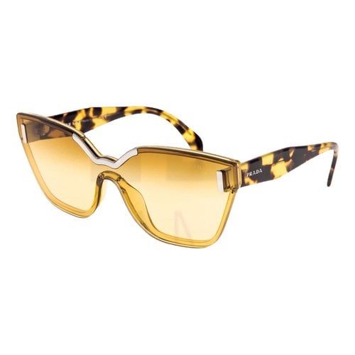 Pre-owned Prada Sunglasses In Yellow