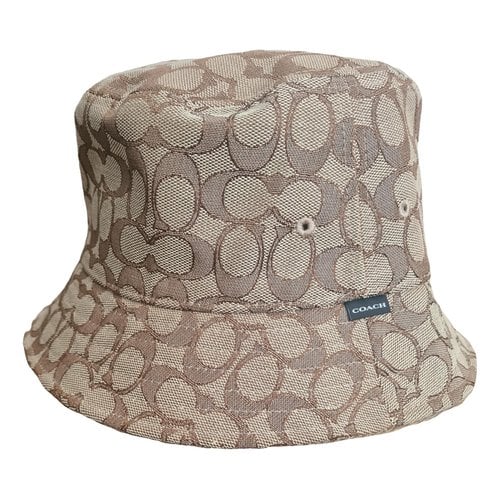 Pre-owned Coach Hat In Brown