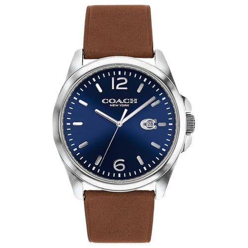 Pre-owned Coach Watch In Blue