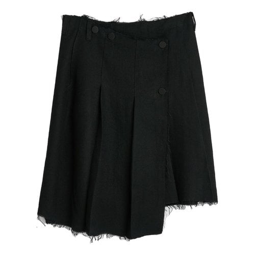 Pre-owned Our Legacy Wool Mid-length Skirt In Black