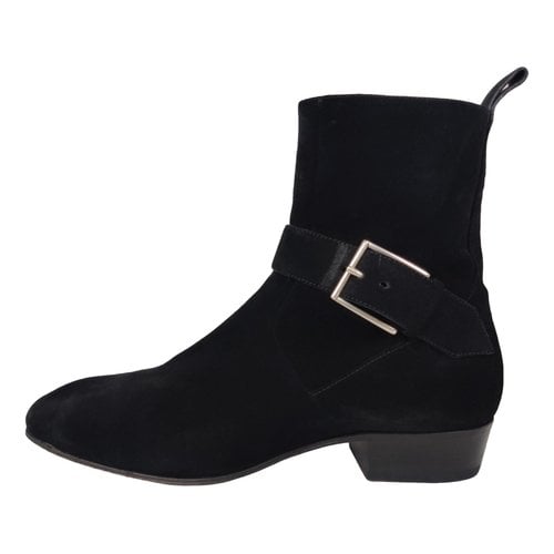 Pre-owned Represent Boots In Black