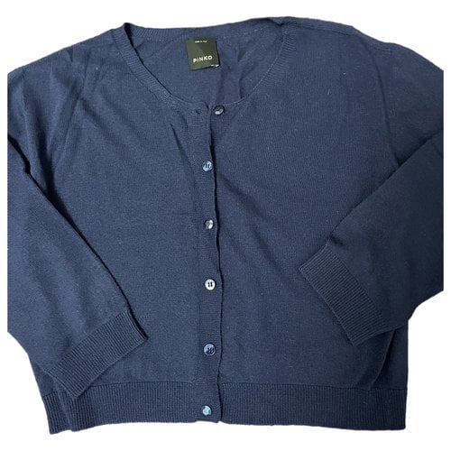 Pre-owned Pinko Cardigan In Blue
