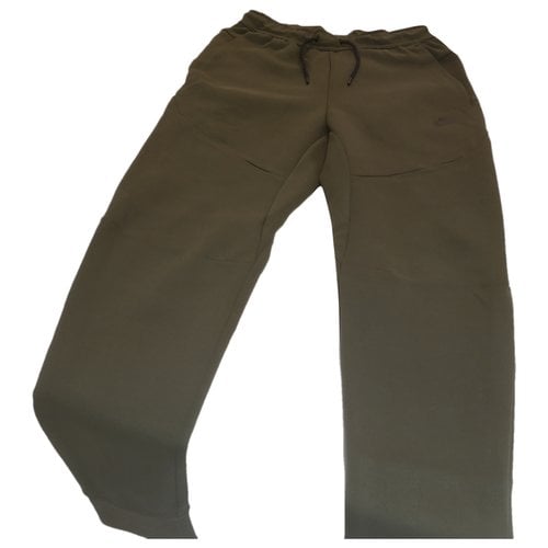 Pre-owned Nike Trousers In Green