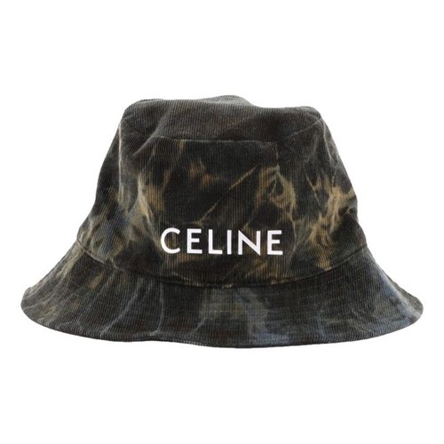 Pre-owned Celine Hat In Green