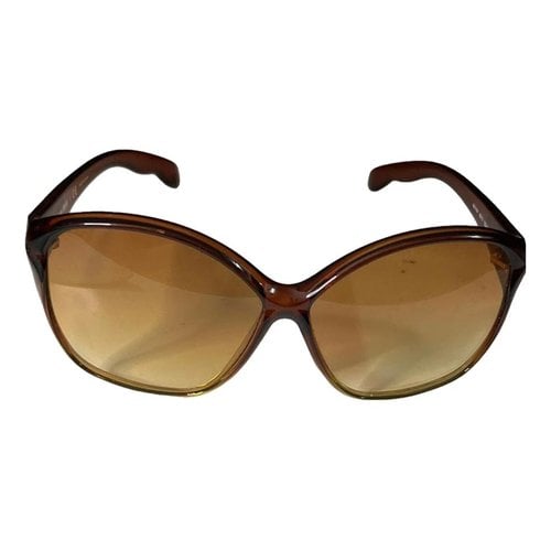 Pre-owned Miu Miu Oversized Sunglasses In Brown
