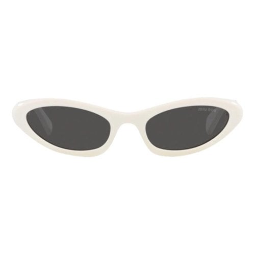 Pre-owned Miu Miu Sunglasses In White