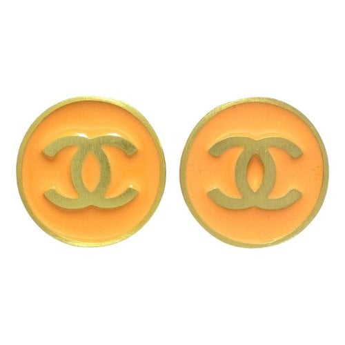 Pre-owned Chanel Earrings In Orange
