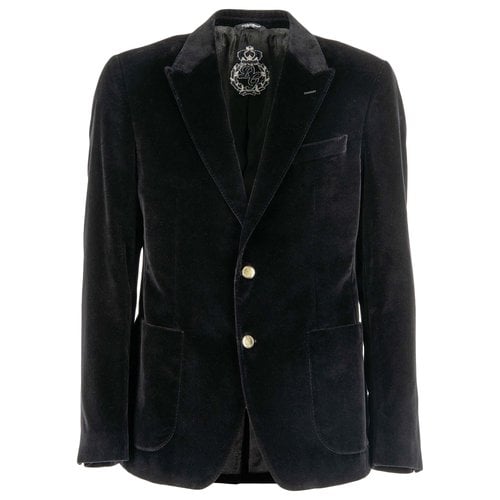 Pre-owned Dolce & Gabbana Velvet Jacket In Black
