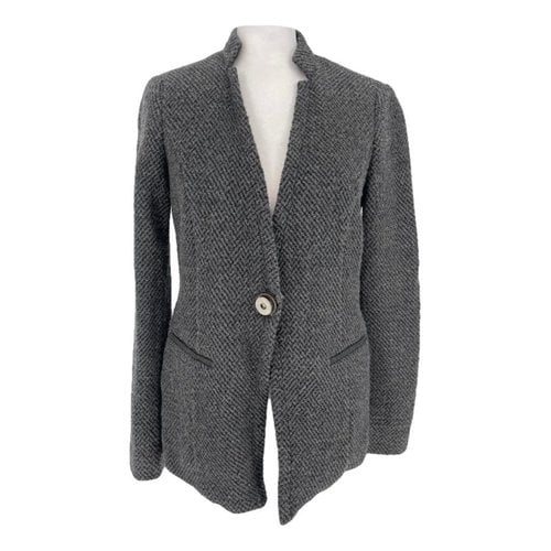 Pre-owned Emporio Armani Wool Jacket In Grey