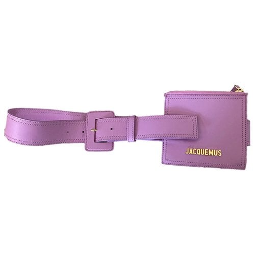 Pre-owned Jacquemus Leather Belt In Pink