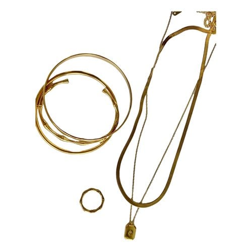 Pre-owned Macy's Jewellery Set In Gold