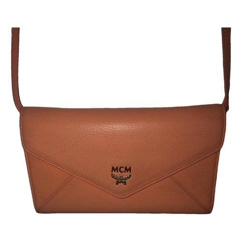 Pre-owned Mcm Leather Handbag In Orange