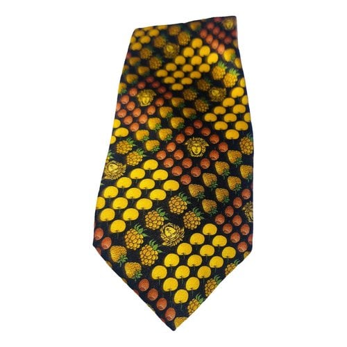 Pre-owned Versace Silk Tie In Multicolour