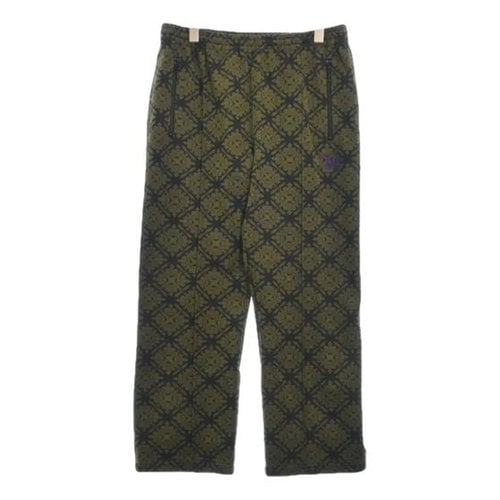 Pre-owned Needles Trousers In Khaki