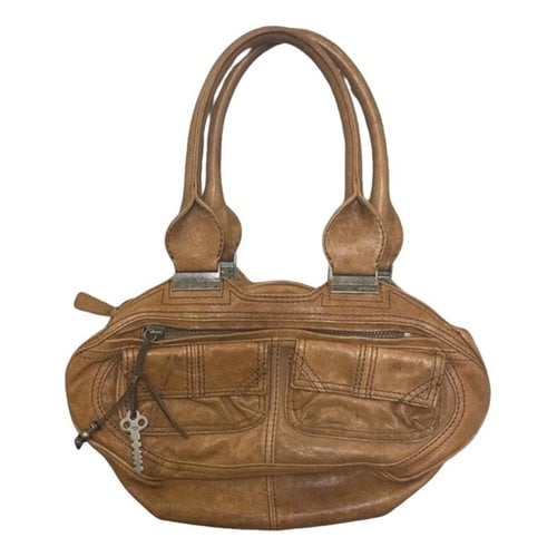 Pre-owned Diesel Leather Handbag In Brown