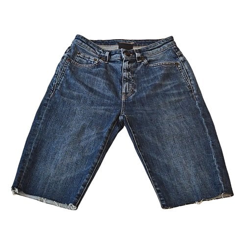 Pre-owned Saint Laurent Short Jeans In Blue