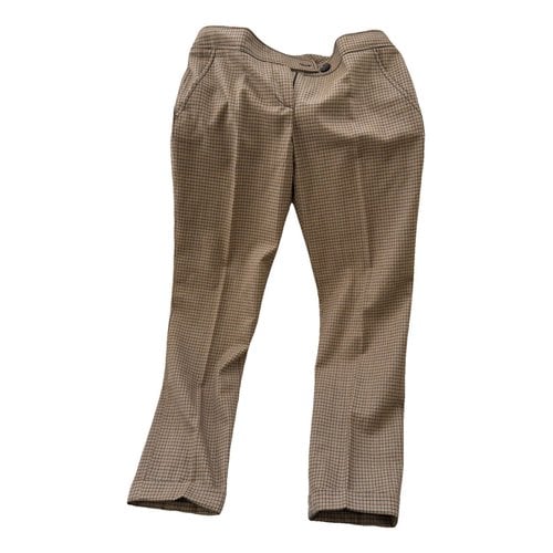 Pre-owned Valentino Wool Straight Pants In Other