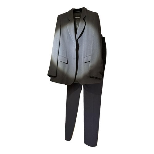 Pre-owned Emporio Armani Wool Suit Jacket In Grey