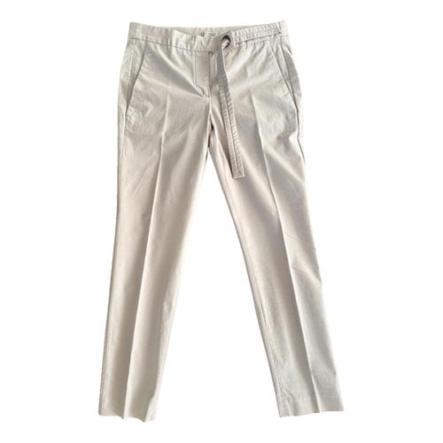 Pre-owned Brunello Cucinelli Straight Pants In White