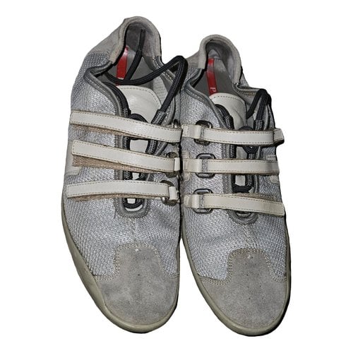 Pre-owned Prada Trainers In Grey