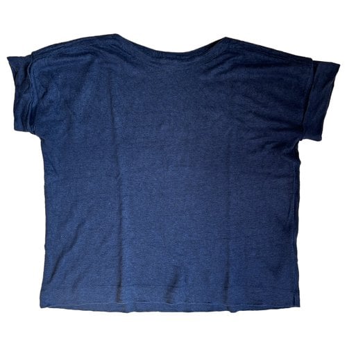 Pre-owned Whistles Linen T-shirt In Navy
