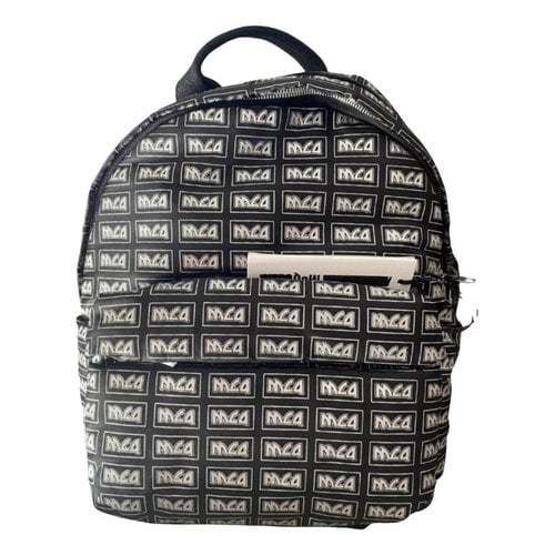 Pre-owned Mcq By Alexander Mcqueen Cloth Backpack In Black