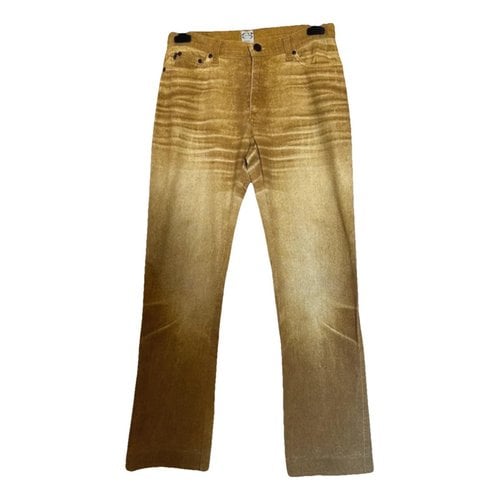 Pre-owned Roberto Cavalli Large Jeans In Camel