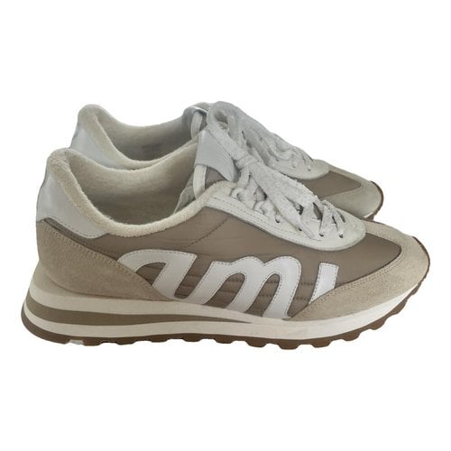 Pre-owned Ami Alexandre Mattiussi Low Trainers In Beige