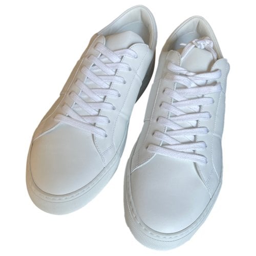 Pre-owned Mr P Leather Lace Ups In White