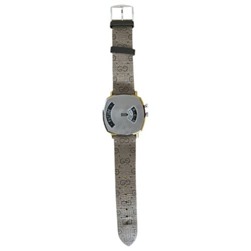 Pre-owned Gucci Grip Watch In Metallic