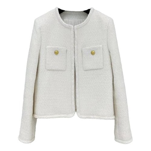 Pre-owned Celine Wool Jacket In White
