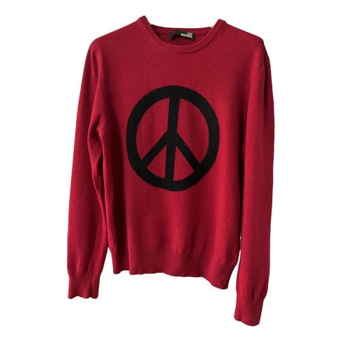Pre-owned Moschino Love Wool Pull In Burgundy