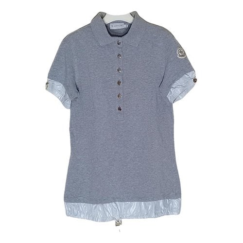 Pre-owned Moncler Polo In Grey