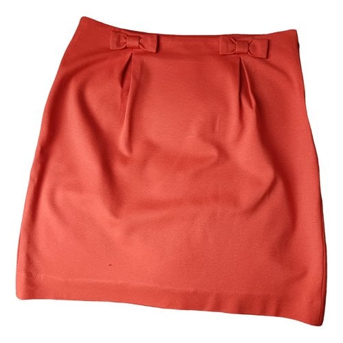 Pre-owned Tara Jarmon Skirt In Orange