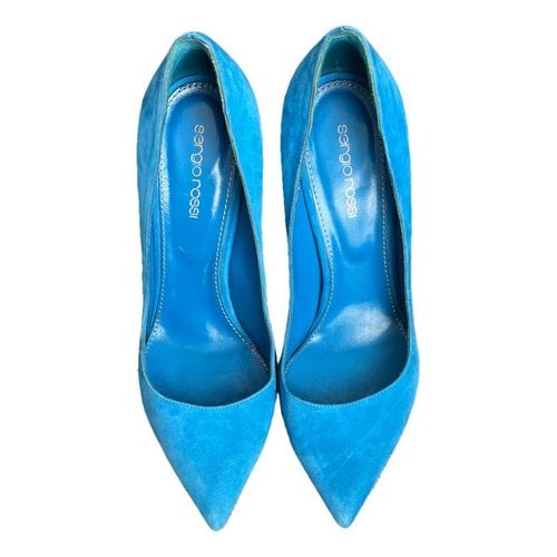 Pre-owned Sergio Rossi Leather Heels In Blue