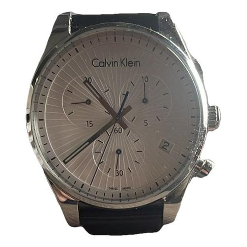 Pre-owned Calvin Klein Watch In Black