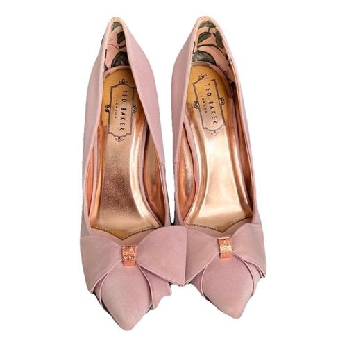 Pre-owned Ted Baker Cloth Heels In Pink