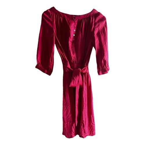 Pre-owned Escada Silk Mini Dress In Red