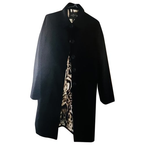 Pre-owned Roberto Verino Cashmere Coat In Black