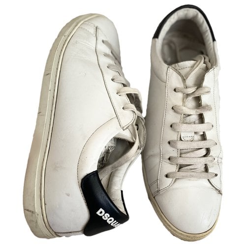 Pre-owned Dsquared2 Low Trainers In White
