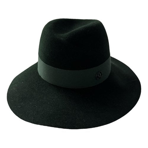 Pre-owned Maison Michel Wool Hat In Green