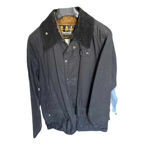 Pre-owned Barbour Trench In Blue